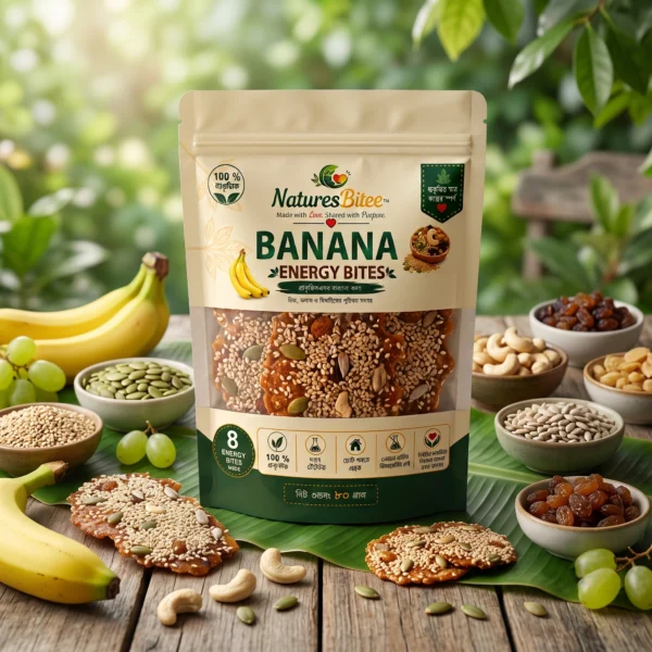 Banana Energy Bites (With Nuts)
